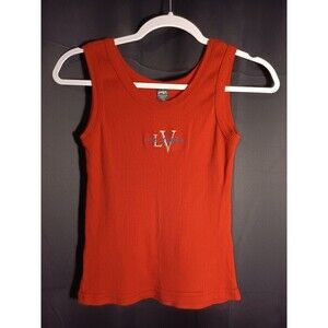 VTG Exist USA Made Las Vegas Red Baby Tank Top Women’s XL Y2K Graphic Tee